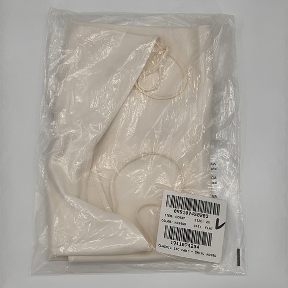 J Crew Factory Shiny v neck adjustable strap camisole in Ivory size 2X NWT CC937 - Picture 7 of 11